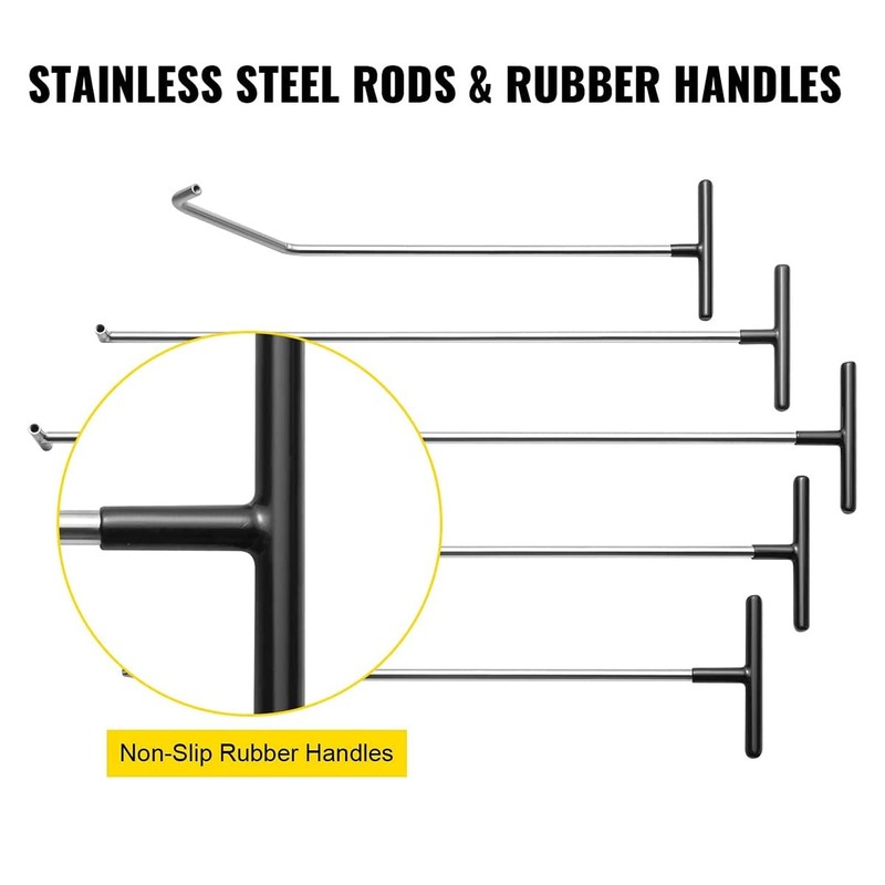 JMgist Rods Tools Paintless Dent Repair Kits with 8 Taper