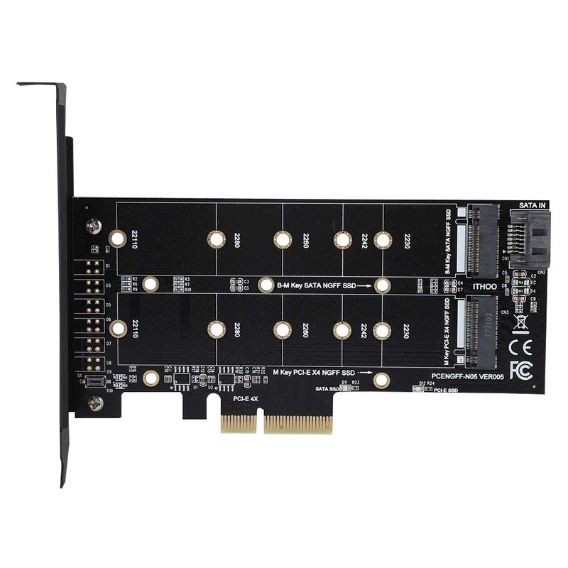 Annadue PCI-E 4X to M.2 Adapter Card, PCI-E Riser Card,