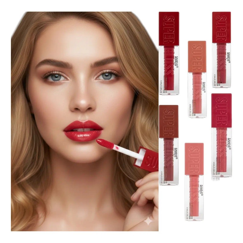 Set De 6 Labiales Líquidos Color Y Cobertura Precisa,intenso