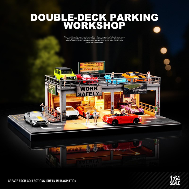 kivmcds 1/64 Hot Die Cast Wheel Display Case,Car Model Display