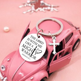 Yaxkvapu First Communion Gifts for Boys Girls Cross Keychain for Men Faith Gifts for Women Men Christian Keychain God Gifts for Women Baptism Gift Keychain