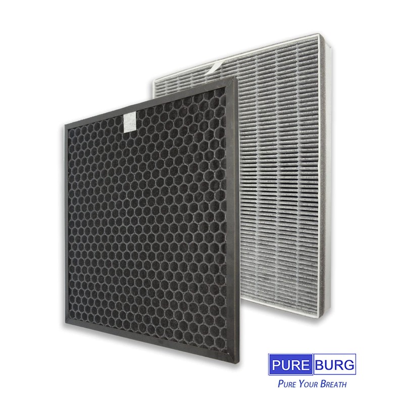 PUREBURG DCE-120HF DCE-120TF Replacement Filter Set Compatible with Iris Ohyama