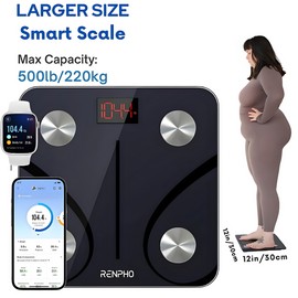 RENPHO Smart Bluetooth Body Fat Scale Digital Weight BMI Health Analyzer