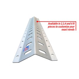 Pit Posse 24" Trailer Tie Down System Cargo Rail E L S Anchor Kit (4pk) Made in USA - Trailer Garage Truck Aluminum Rack Securing E, S or L Track 2ft (4pk)