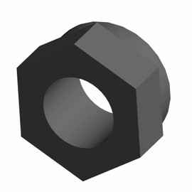 Polaris GEM Nyloc Nut, 10 mm x 1.5 mm, Genuine OEM Part 7547268, Qty 1