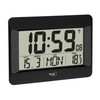 TFA Dostmann 60.4519.01 Digital Wall Radio Controlled Clock with Indoor
