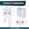 Seelink Washing Machine Box, Center/Side Drain, 1/2 Inch Push-Fit Inlet