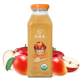 Jugo Orgánico Ama Time Manzana Mango 300 ml - 100% Fruta - Sin Azúcar Añadida ni edulcorantes - Listo para acompañarte en tu momento favorito del día.