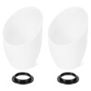 PATIKIL 1.65" Hole Plastic Lampshade & Lamp Shade Rings, 2