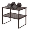 SONGMICS Cabinet Shelf Organizer, Stackable, Expandable, Set of 4 Metal