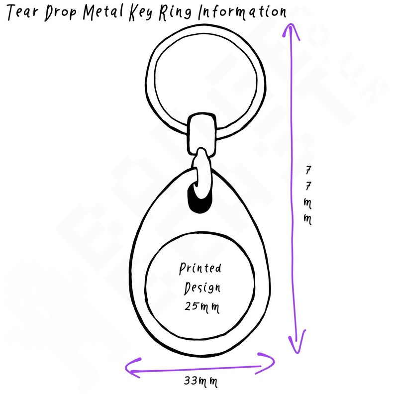 BadgeBeast.co.uk I Love Leeds - Chrome Tear Drop Shaped Double
