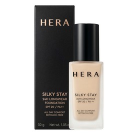 Hera NEW Silky Stay 24H Long Wear Foundation SPF20/PA++ 30g 21N1 / 헤라 NEW 실키스테이 24H 롱웨어 파운데이션 SPF20/PA++ 30g 21N1