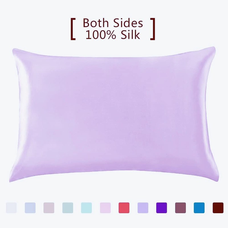 FLCA Mulberry Silk Pillowcase for Hair and Skin,Both Side Mulberry