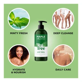 Maple Holistics Jabón Corporal De Aceite Árbol De Té Para Mujeres Y Hombres
