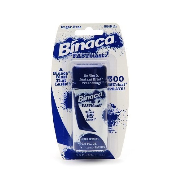 Binaca Fastblast Breath Spray Peppermint-0.5 fl. oz. - 2 Count