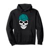 cool skull with cap Pullover Hoodie