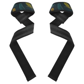 Simple Line Bolivia - Correas de levantamiento de pesas, color amarillo, verde azulado, 26 pulgadas, antideslizantes, par de correas de gimnasio para levantamiento de pesas, culturismo, levantamiento
