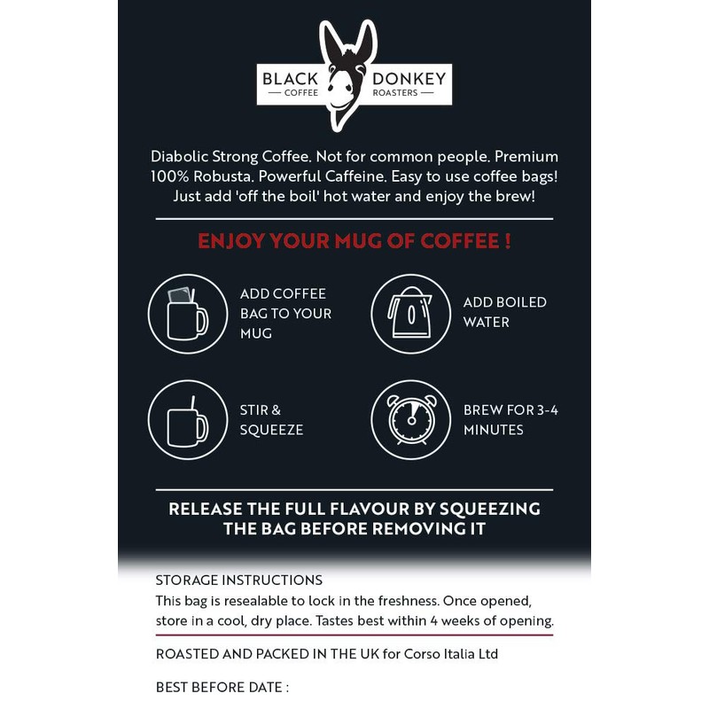 Devil's Roast | Extra-Strong Highly Caffeinated Bold Coffee | 50