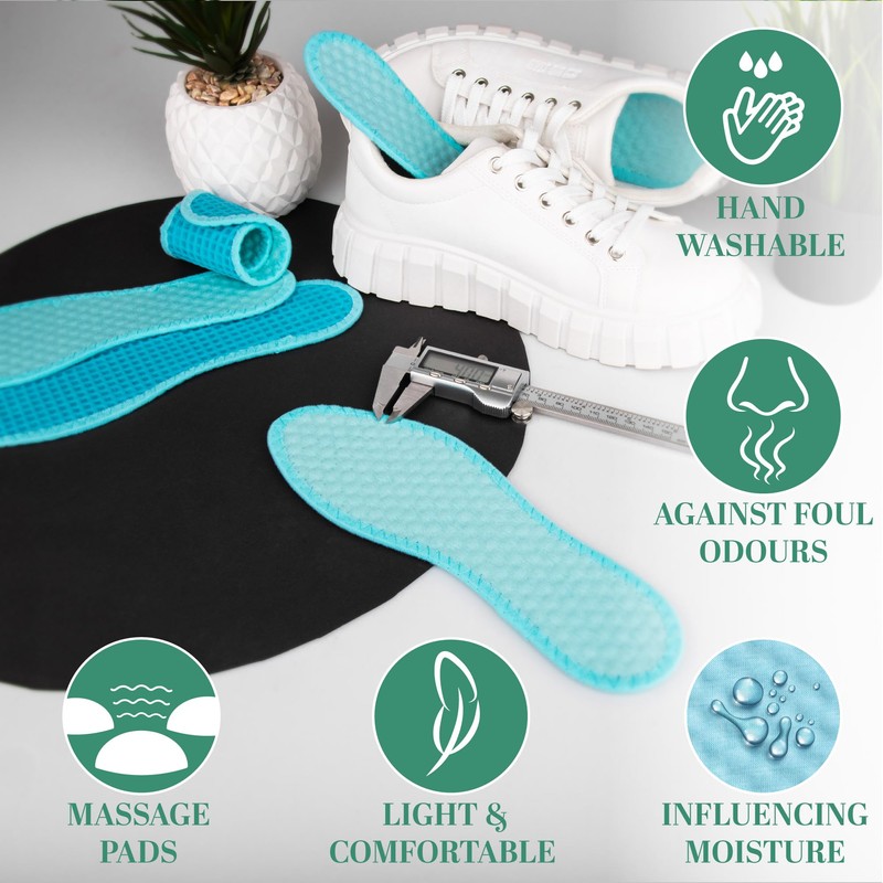 TULMERO Insoles Men and Women - Barefoot Soles Fresh Feet