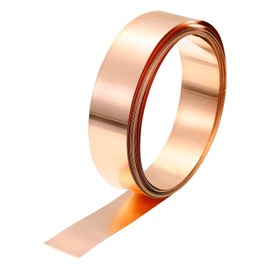 PATIKIL 0.2mm x 20mm x 3500mm Copper Sheet Roll, 99.9% Pure Copper Strip Flashing Metal Foil Plate for DIY Project Jewelry Craft Electrical Repair