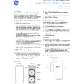 Interlogix TX-1010-01-1 - GE Interlogix DesignLine Wireless Slim Door/Window Alarm Contact