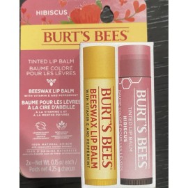 Burt's Bees 100% Natural Lip Balm Clear And Hibiscus
