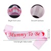Pack of 2 Baby Shower Sashes, Mummy to Be Sash,