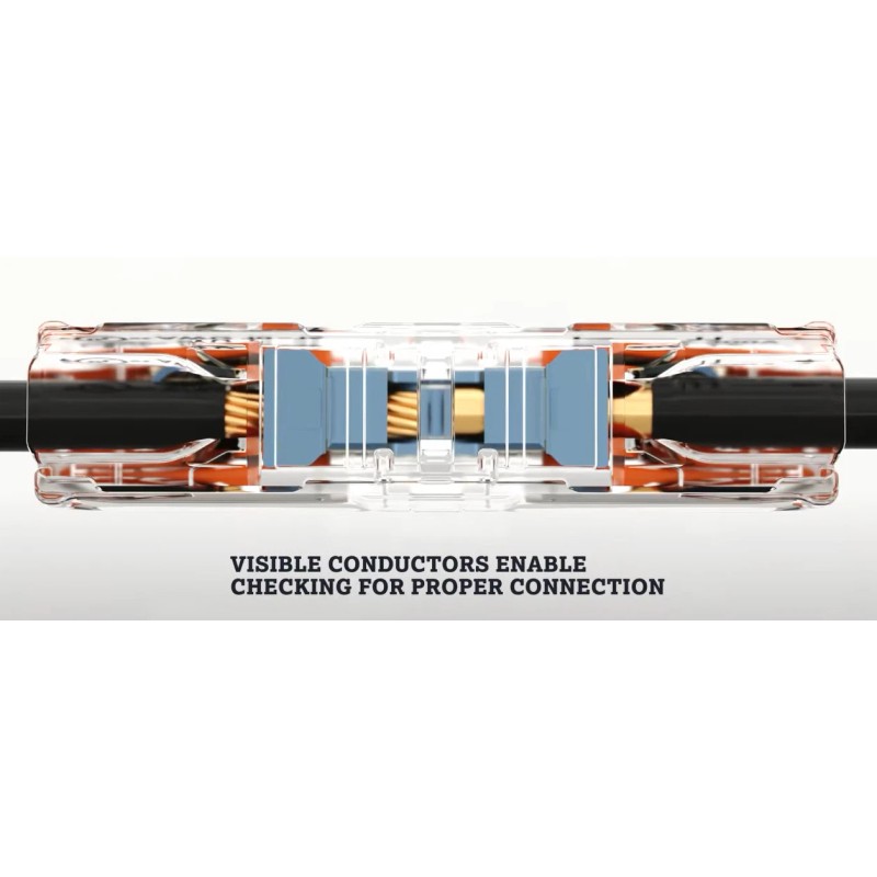 ITDsales WAGO Lever Nuts 221-2401 Inline Splicing Connectors with Case