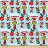 Robert Kaufman Kaufman How The Grinch Stole Christmas Ornaments Fabric,
