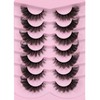 Mink Lashes Full False Eyelashes Wispy Cat Eye Lashes Strip