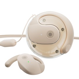 XINGLINSHOE HY-T26 Open Ear Headphones for Sports Bluetooth Ear t26 x15 Earbuds IPX4 for Runners and Cyclists (Beige)