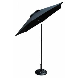 Shop4Omni S4O Outdoor Patio Deck Umbrella with Tilt - Black