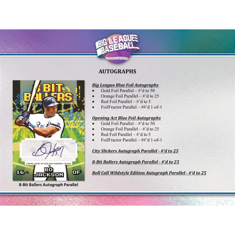 2023 Topps Big League Baseball Hobby Box 18 Packs Per