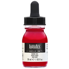 Liquitex Professional Acrylic Ink, 1-oz (30ml) Jar, Rubine Red
