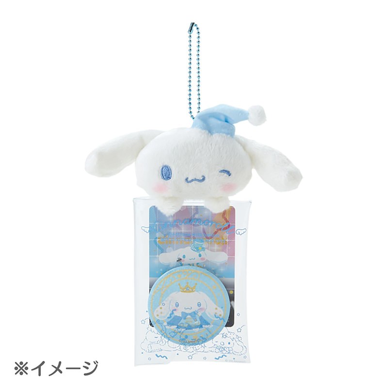 Sanrio 240869 Clear Case with Mascot (Nemu Time), Cinnamorol, Accessory