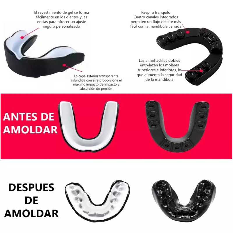 THE9SHOP Moldeable Deportivo Silicona Protector Bucal/varios Deporte
