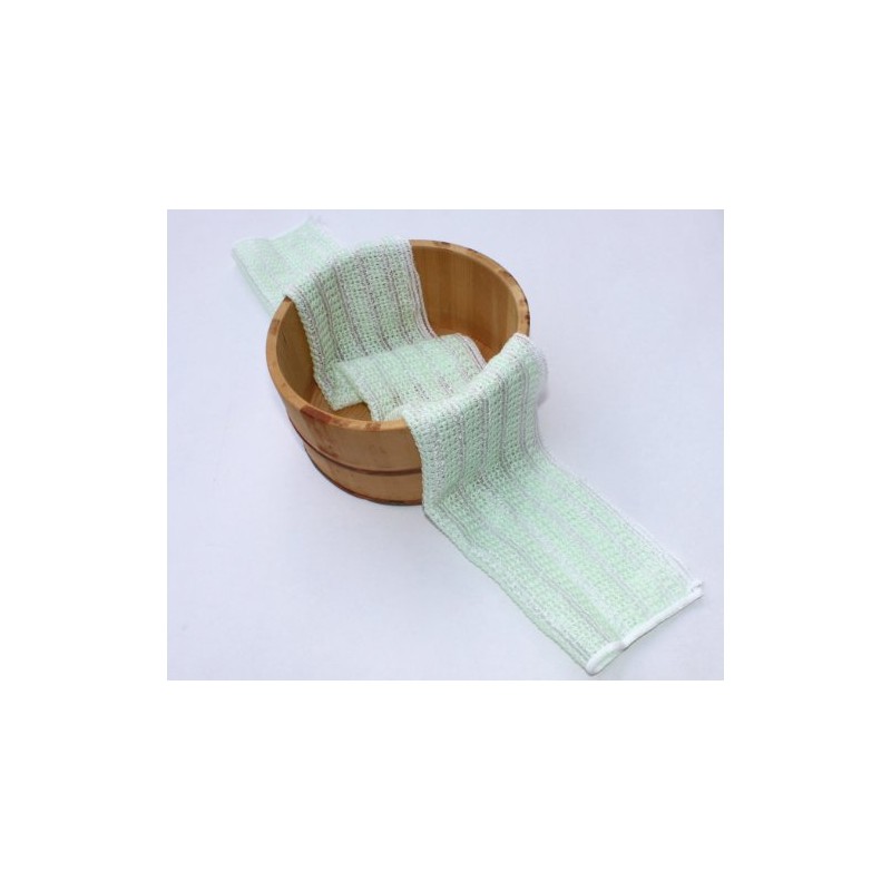 泡立ち マシュマロボディタオル グリーン