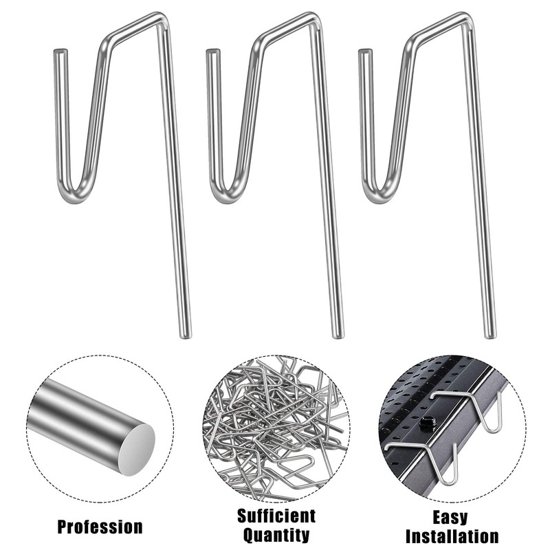 Yotako 60 Metal Gutter Hooks for Outdoor Christmas Lights, Weatherproof