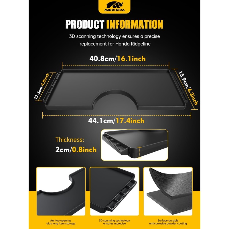 MIKKUPPA Trunk Cargo Dividers - Compatible with 2017-2024 Honda Ridgeline