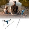 Stainless Steel Fishing Rod Holder Ground Support Stand 360 Degree