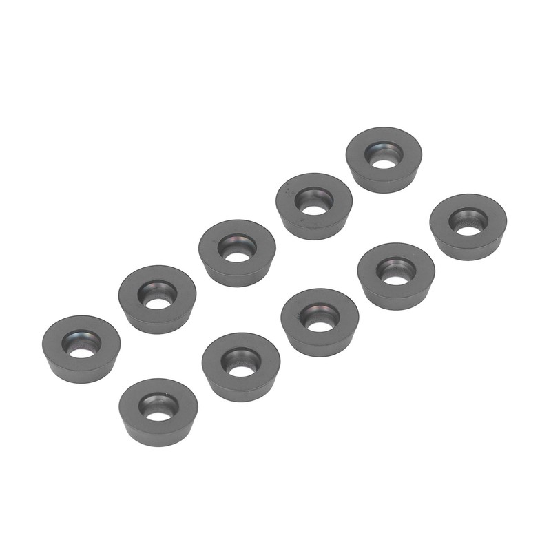 10PCS Black Coating Carbide Inserts Round CNC Turning Milling Inserts