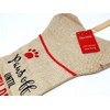 Pet Christmas Stocking - Dogs (Bone shaped) Paws Off until