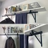 4 Pack Heavy Duty Closet Shelf & Rod Brackets,Closet Rod