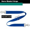 Horse Blanket Sheet Leg Straps, Replacement Stretchy Belly Strap with