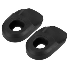 X AUTOHAUX Bicycle Cycling Crank Boot Protector Mountain Bike Gel Sleeve Crank Arm Cover Protection Soft Plastic 2pcs Black