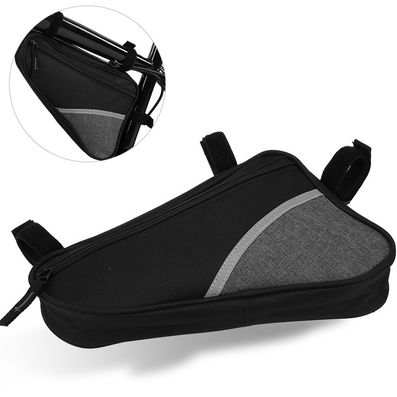 Bike Triangle Bag Outdoor AntiSplash Waterproof Front Beam Large Capacity