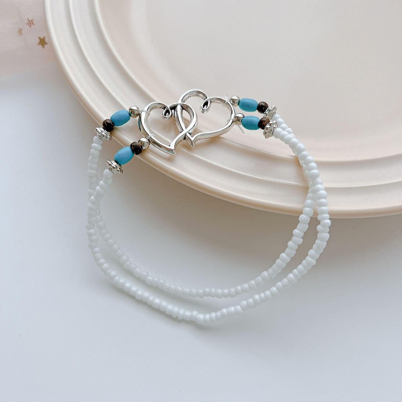 VRNGI Stretch Ankle Bracelet for Women - Waterproof Beaded Anklet,