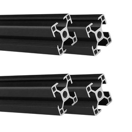 3030 T Slot Aluminum Extrusion for 3D Printer Parts and CNC DIY Black 2000mmX4