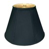 Royal Designs Deep Empire Lamp Shade, Black, 8 x 14