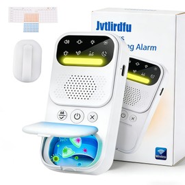 Children's and Seniors Unisex Bedwetting Alarm - High-Sensitivity Wireless Sensor, Sound/Vibration Alerts + Soft Night Light, Compact Easy to Wear